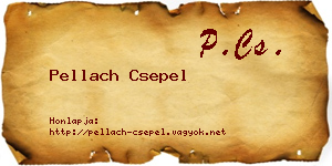 Pellach Csepel névjegykártya